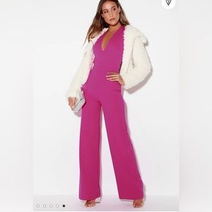 Women’s magenta jumpsuit NWOT, size small